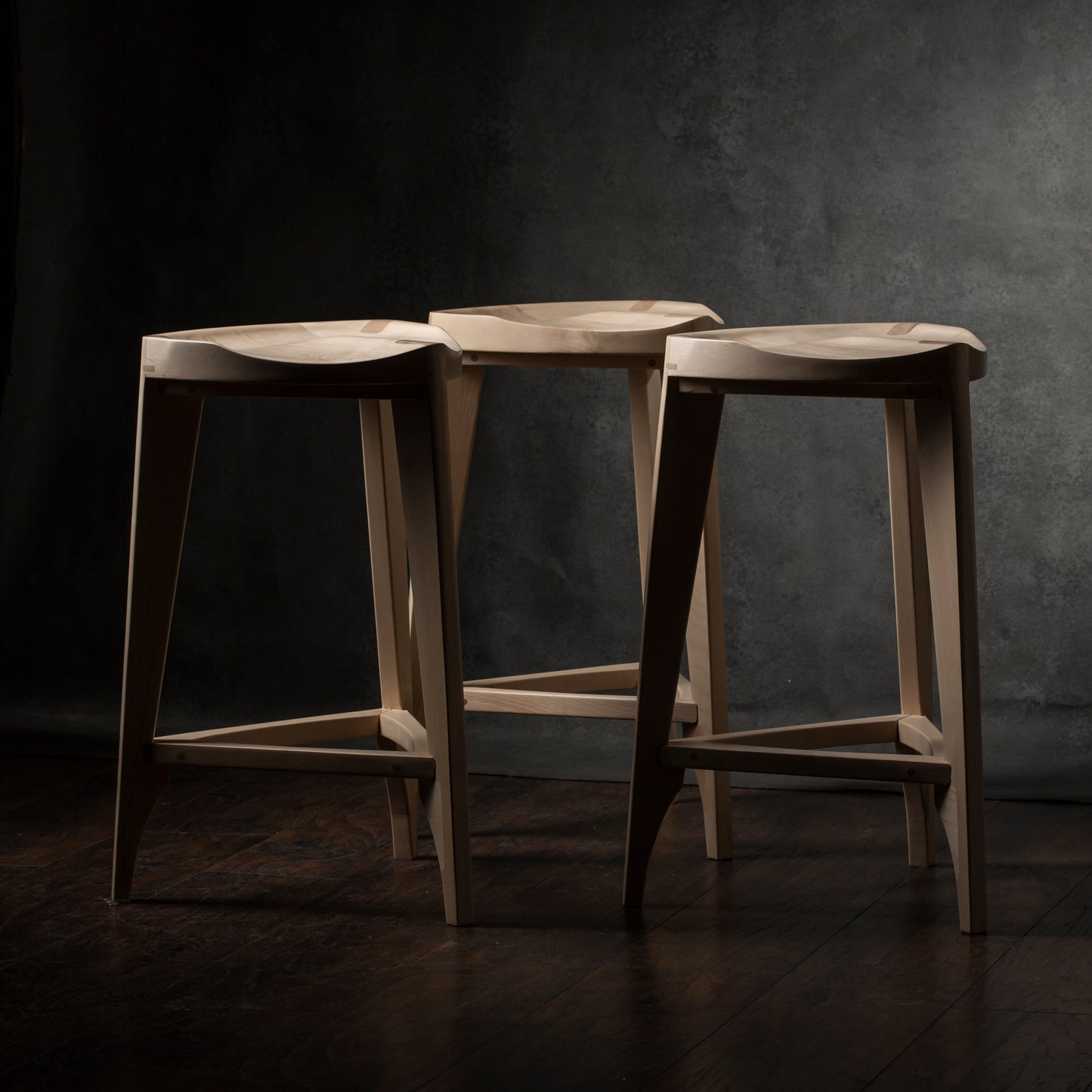 Ash Wood Bar Stool