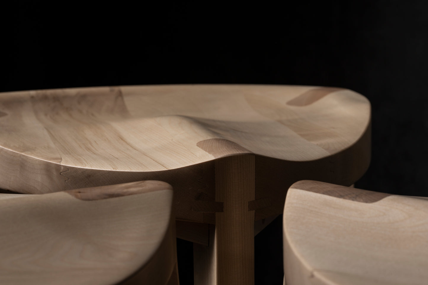 Ash Wood Bar Stool