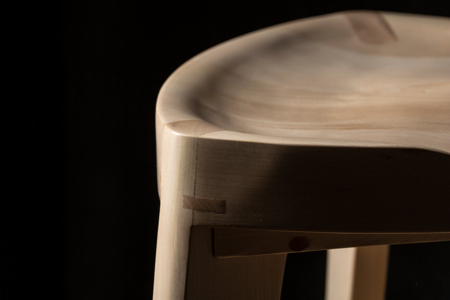 Ash Wood Bar Stool