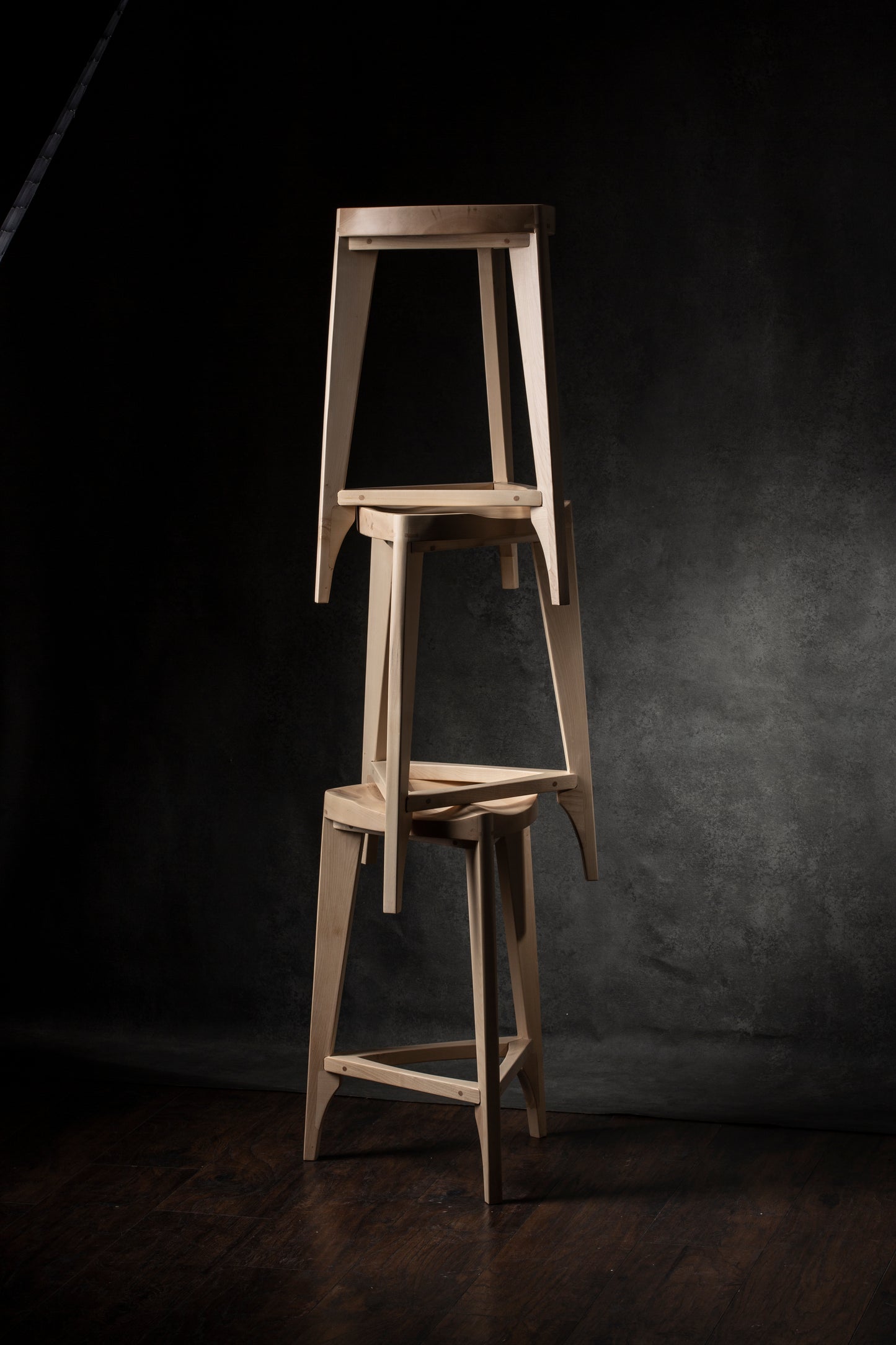 Ash Wood Bar Stool
