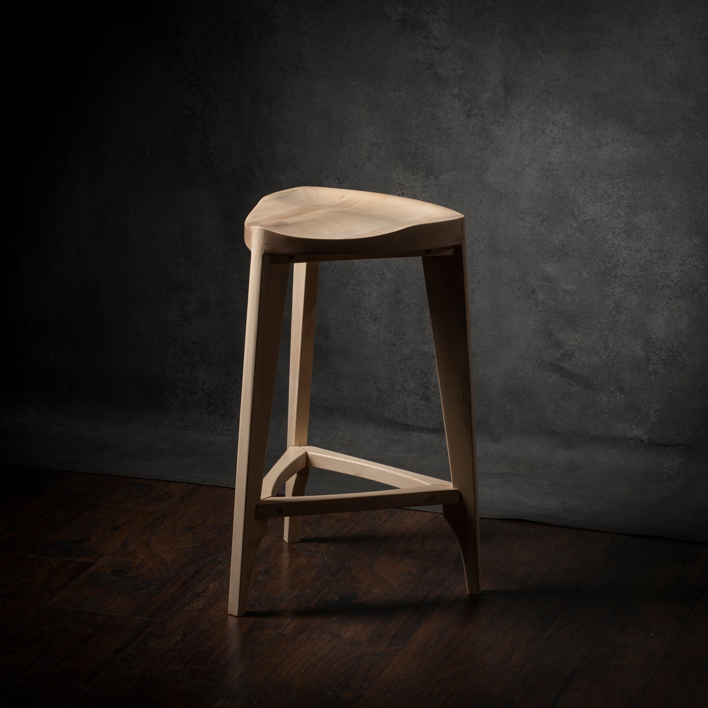 Ash Wood Bar Stool