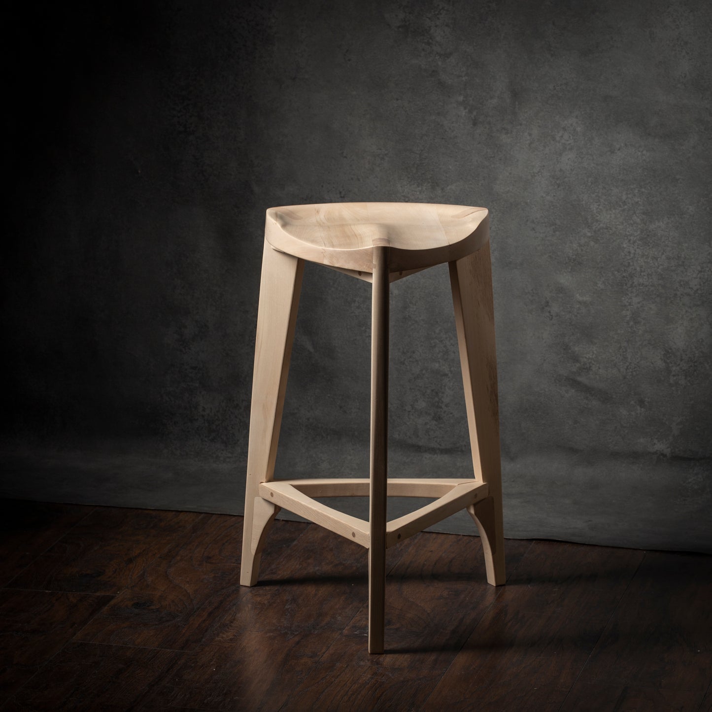 Ash Wood Bar Stool