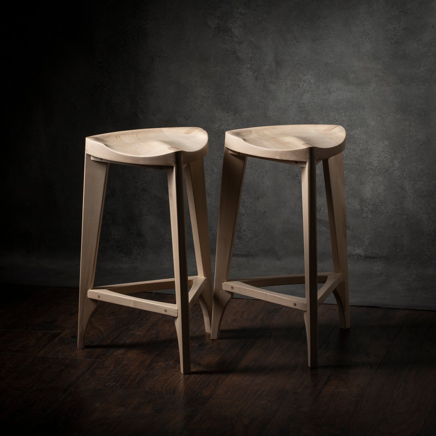 Terza Counter oak stool