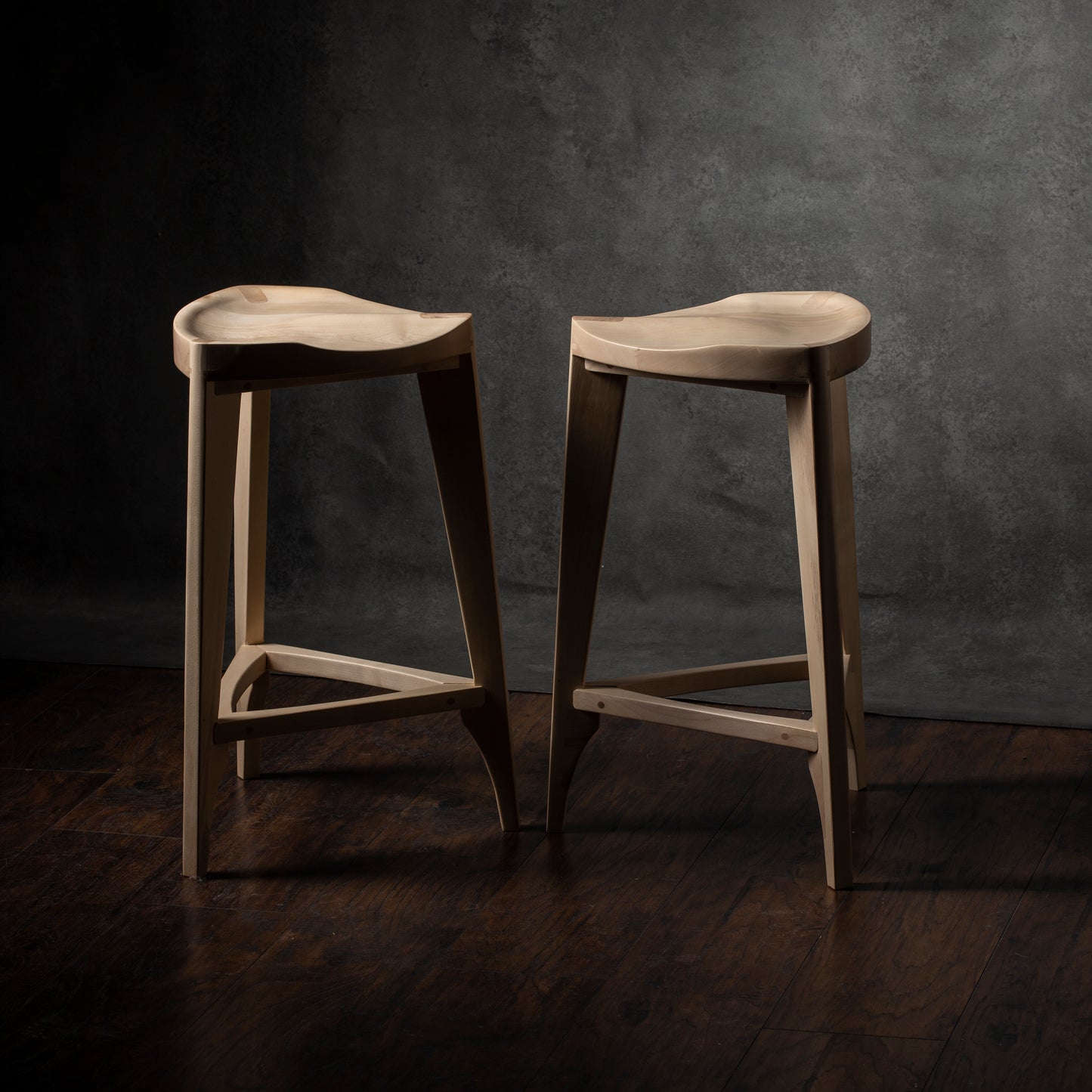 Ash Wood Bar Stool