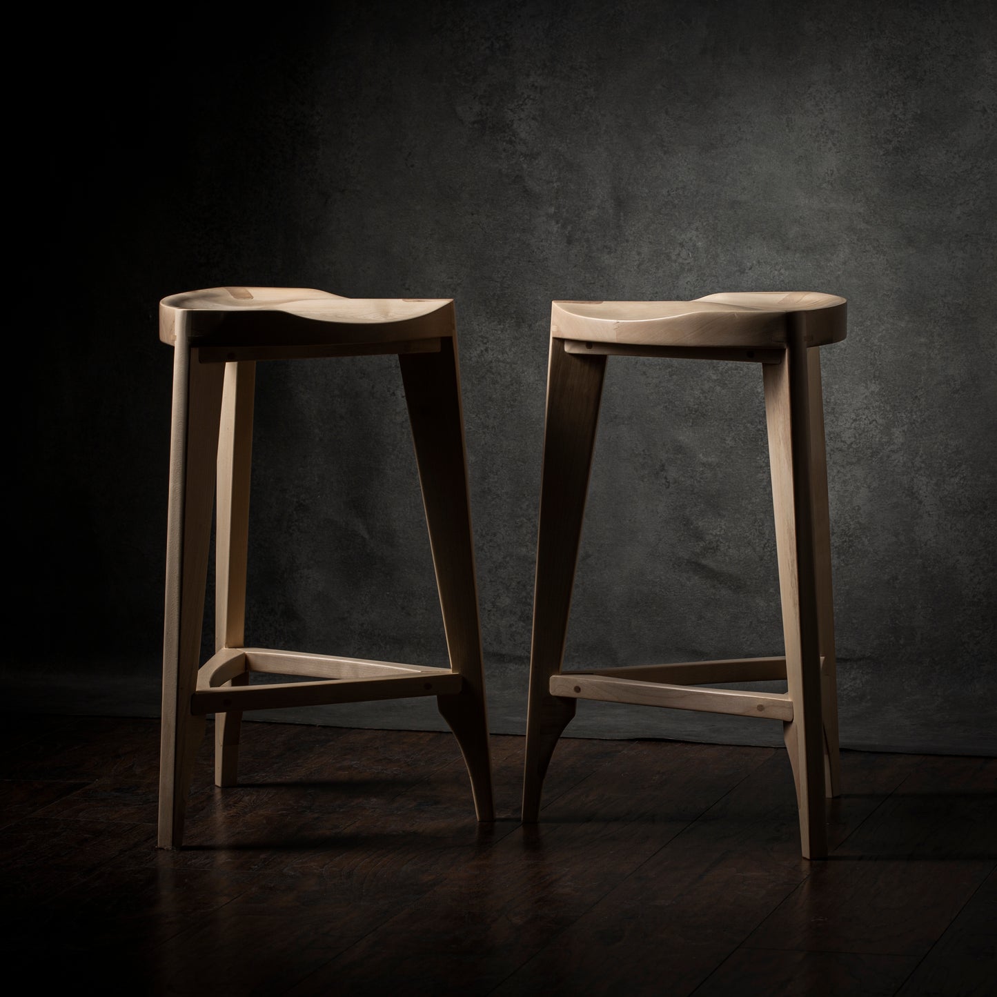 Ash Wood Bar Stool