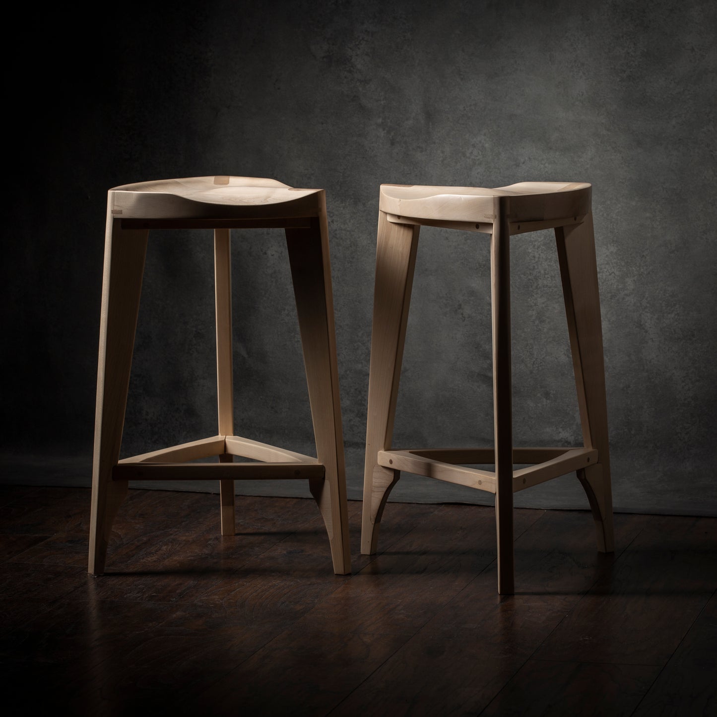 Ash Wood Bar Stool