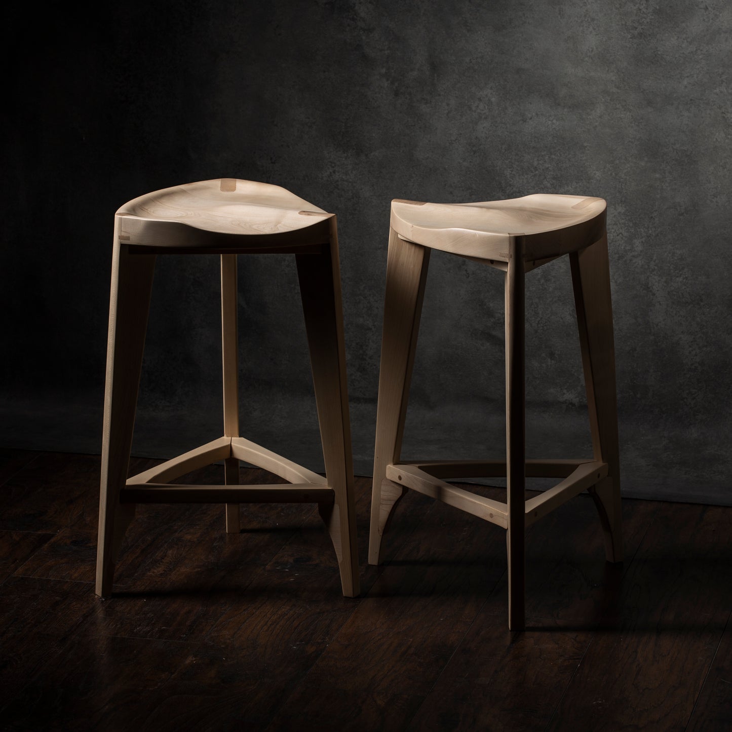 Ash Wood Bar Stool