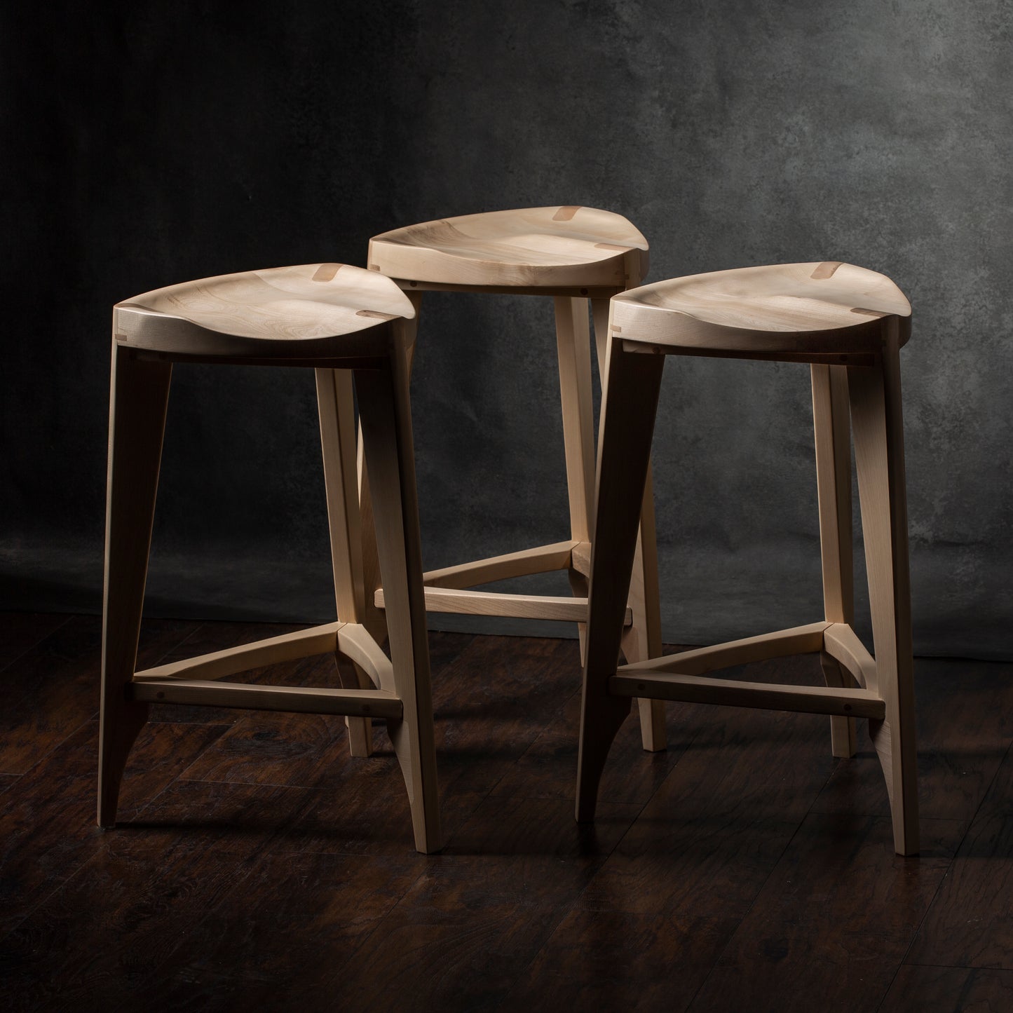 Ash Wood Bar Stool