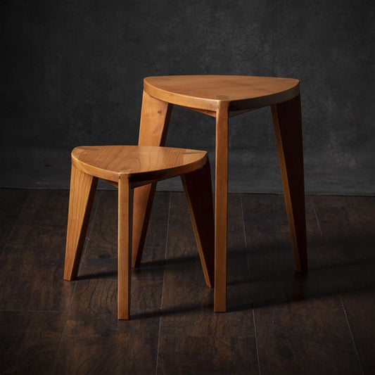 Sakura Heimen - Cherry Wood Small Three-Legged Stool