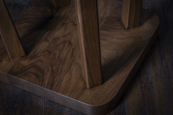 Minimalist Square Walnut Stool – Handmade Nightstand or Side Table - Small table - Living room table - Coffee table - Free shipping