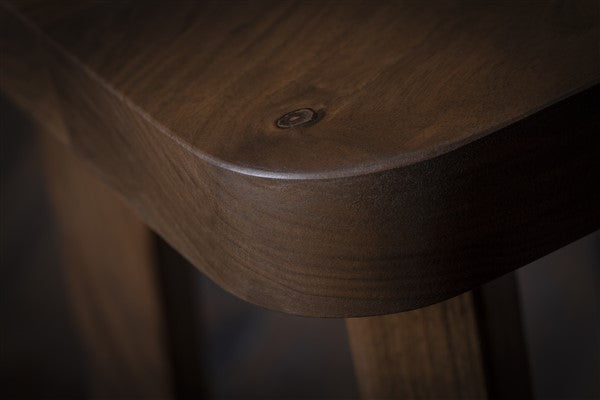 Minimalist Square Walnut Stool – Handmade Nightstand or Side Table - Small table - Living room table - Coffee table - Free shipping