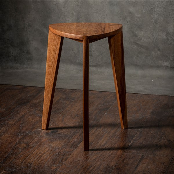 Elm stool flat seat