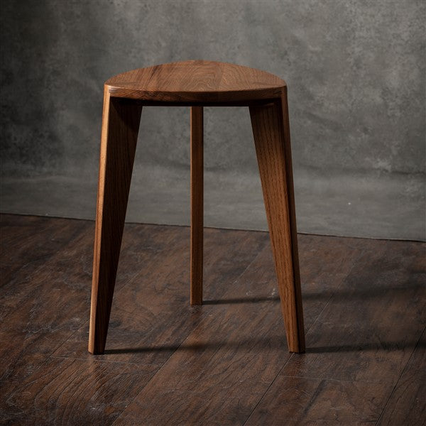 Elm stool flat seat