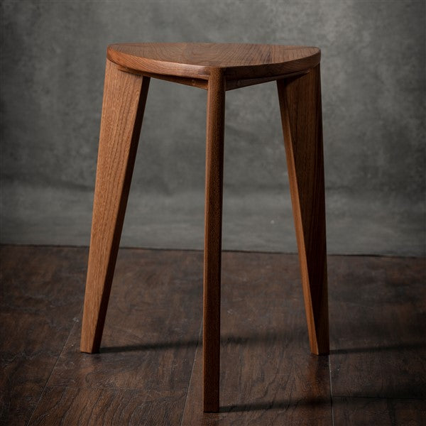 Elm stool flat seat