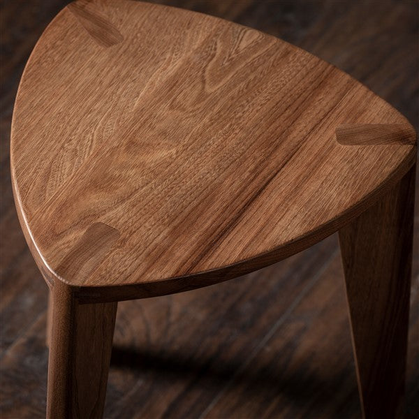 Elm stool flat seat