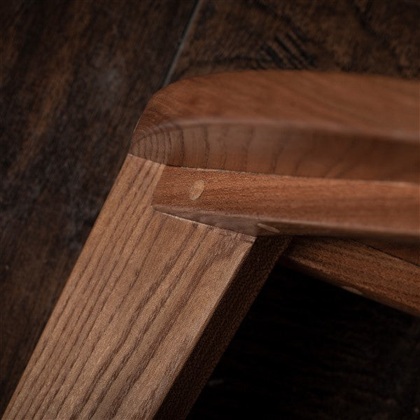 Elm stool flat seat