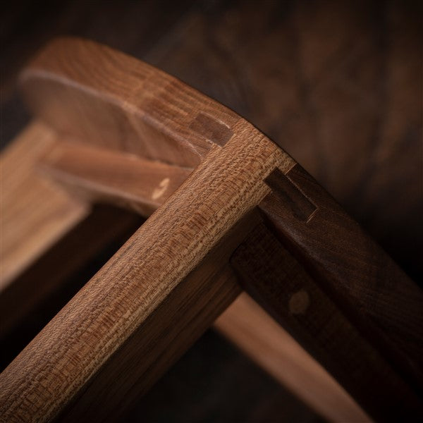 Elm stool flat seat