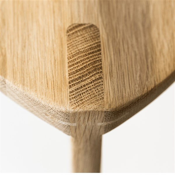 Oak Stool with carved seat