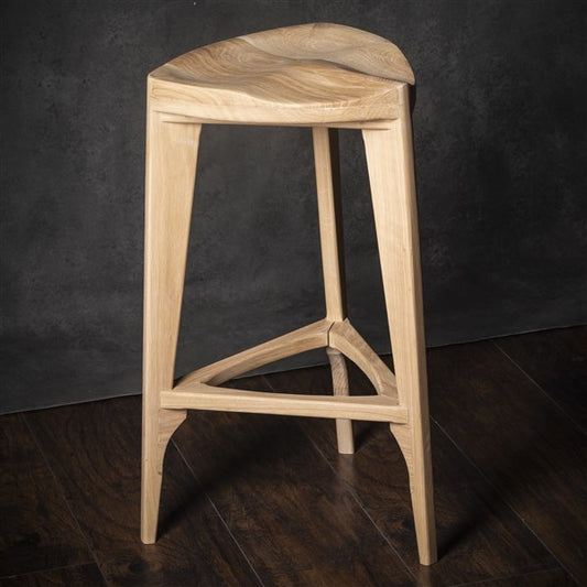 Oak Terza Counter Stool