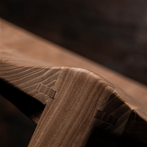 Terza Elm wood bar stool