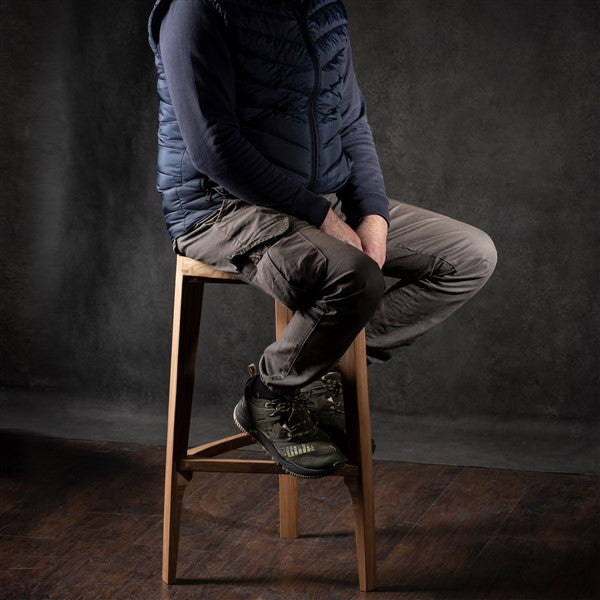 Terza Elm wood bar stool