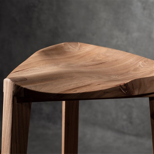 Terza Elm wood bar stool