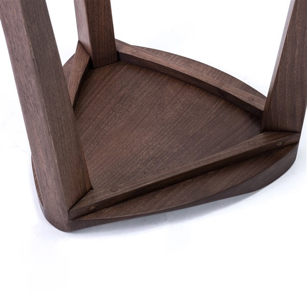 Elegant Walnut Bar Stool with Footrests - Handcrafted, All-Wood Design, Free Shipping!