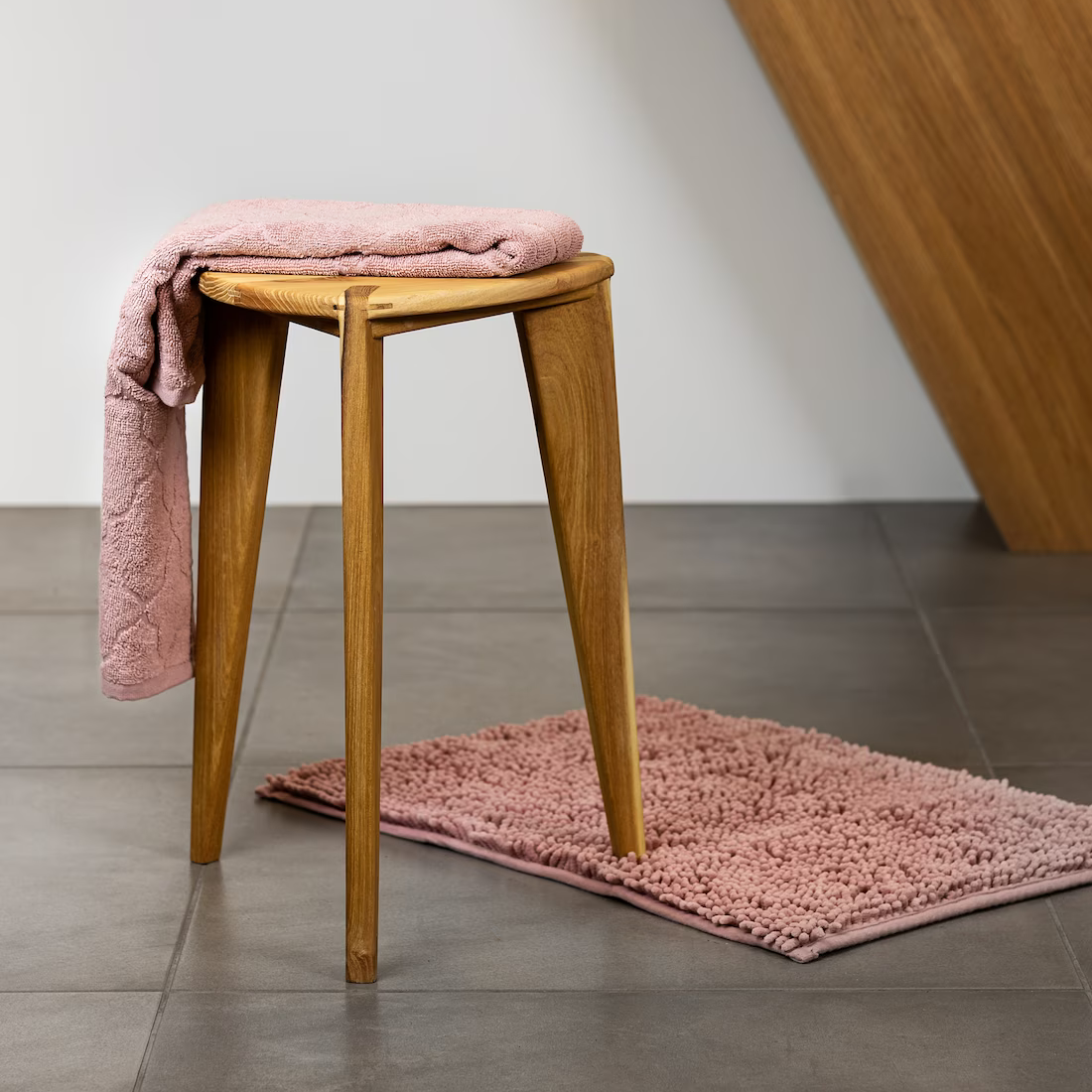 Acacia Three-Legged Stool