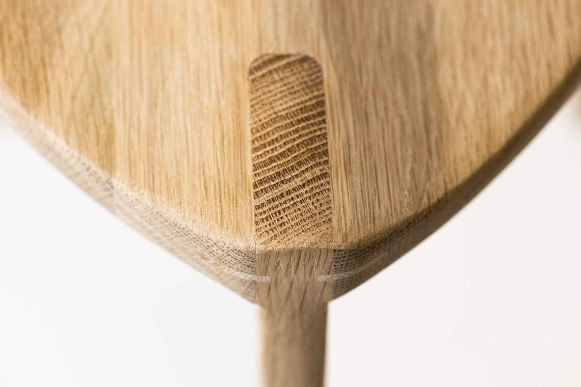 Oak Stool with carved seat