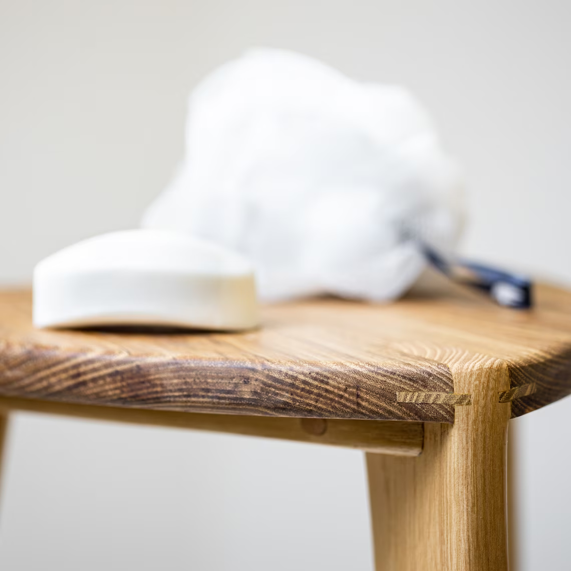Acacia Three-Legged Stool