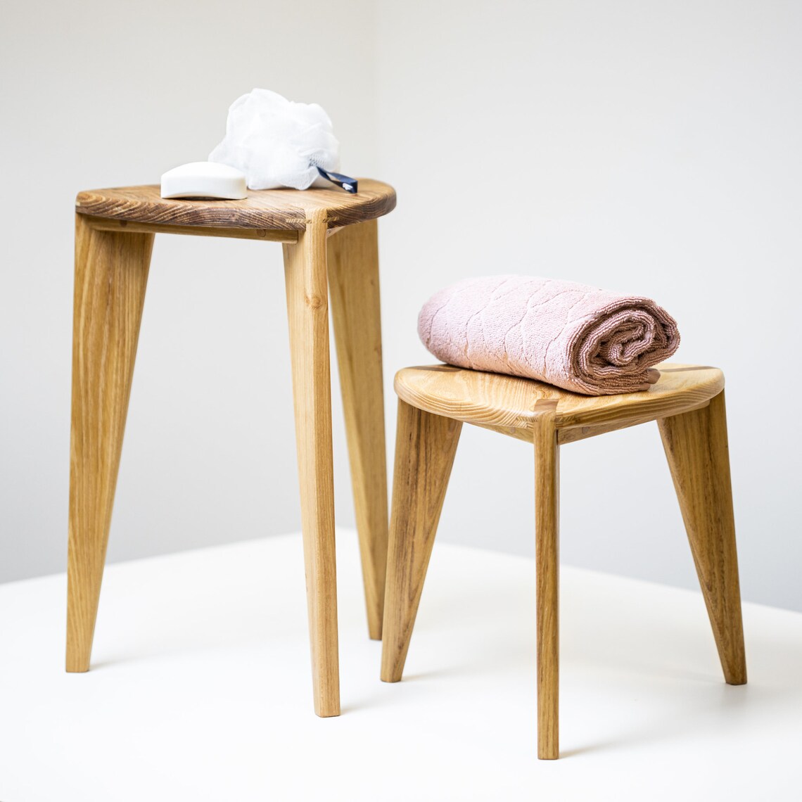 Set of Acacia Stools