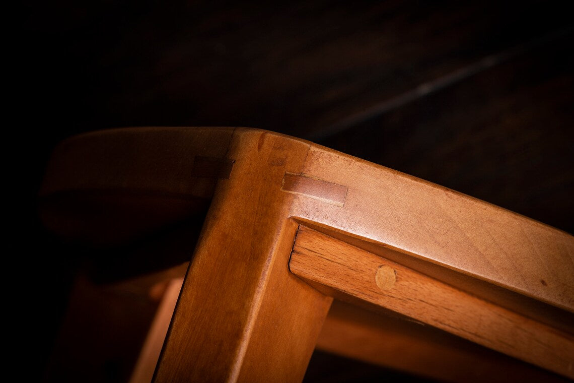 Set of Cherry Three-Legged Stools