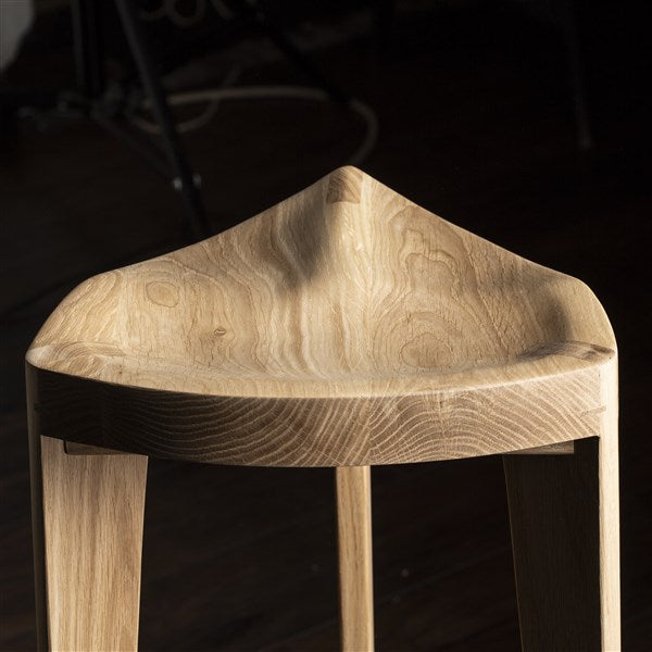 Terza Counter oak stool