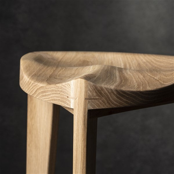 Terza Counter oak stool