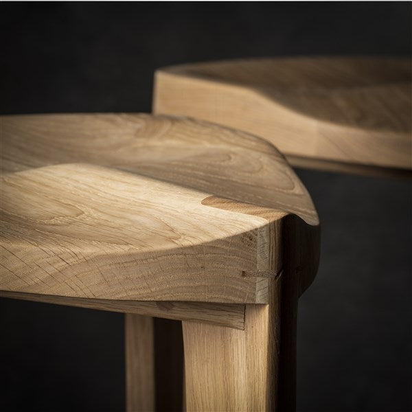 Terza Counter oak stool