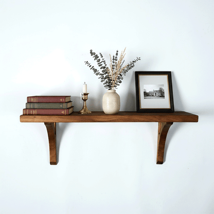 Ana - Solid Wood Wall Shelf – Handmade Minimalist Floating Shelf