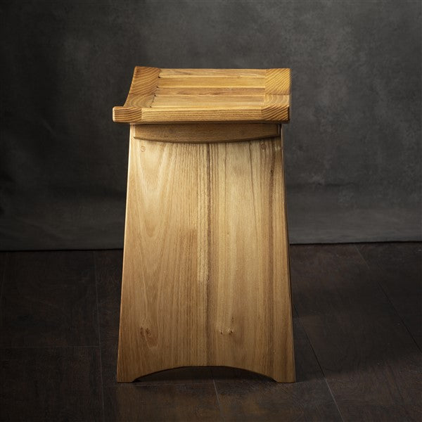 Luxury Acacia Wood Shower Stool for Bathroom & Spa