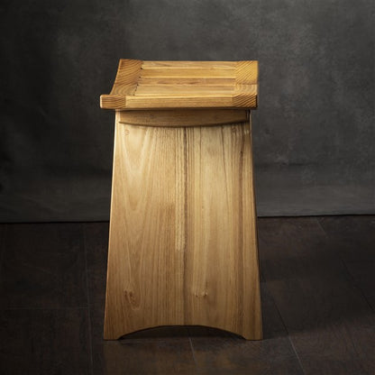 Luxury Acacia Wood Shower Stool for Bathroom & Spa
