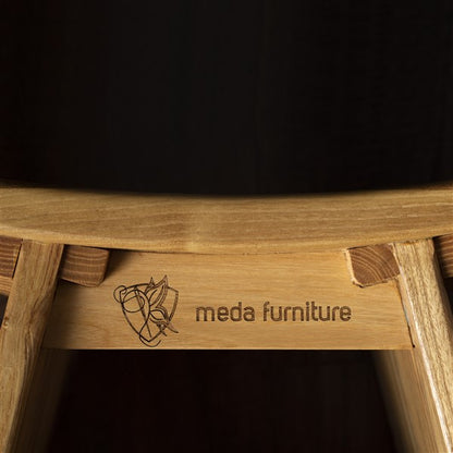 Luxury Acacia Wood Shower Stool for Bathroom & Spa