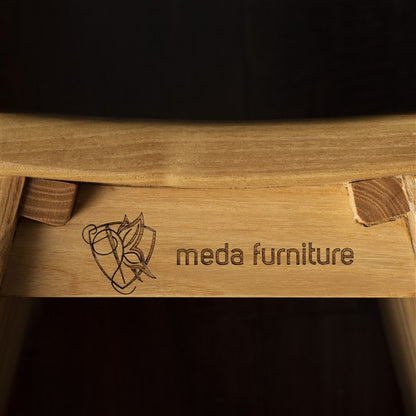 Luxury Acacia Wood Shower Stool for Bathroom & Spa