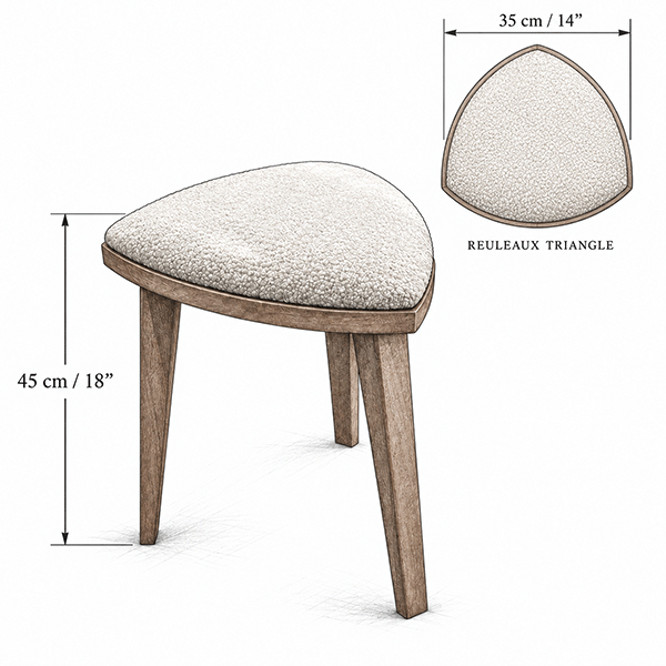 Yoru Upholstered Entryway Stool
