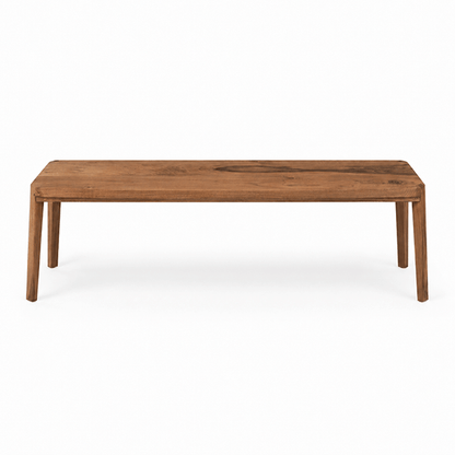 Maryam Solid Walnut Bench