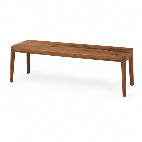 Maryam Solid Walnut Bench