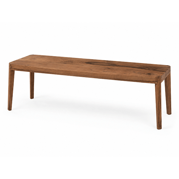 Maryam Solid Walnut Bench