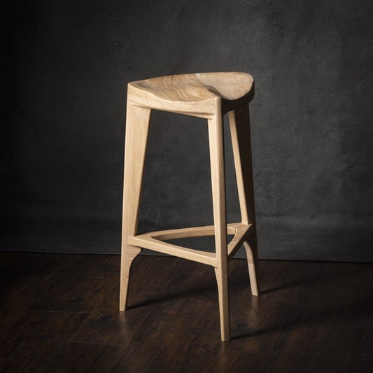 Oak Terza Counter Stool
