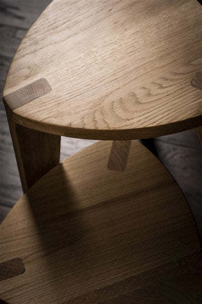 Nara Hira - Set of Oak Three-Legged Stools