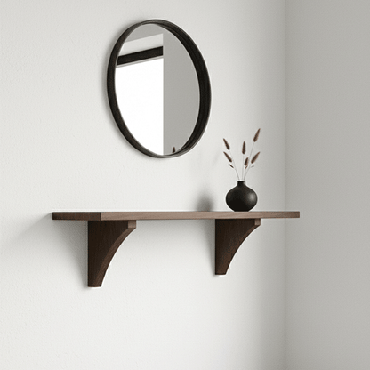 Ana - Solid Wood Wall Shelf – Handmade Minimalist Floating Shelf