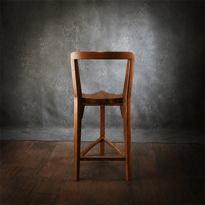 Terza bar stool with backrest rear view