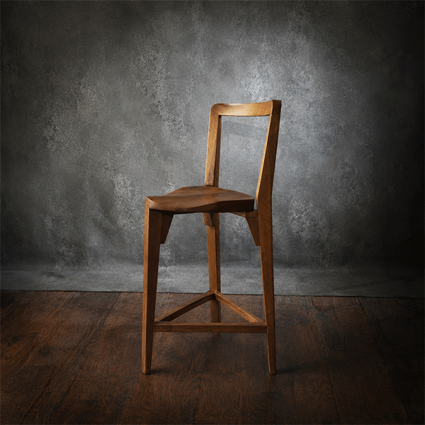 Terza bar stool with backrest